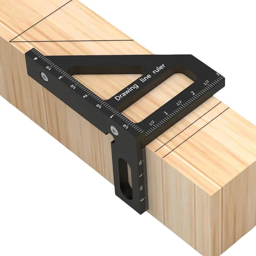 Aluminiowa linijka kątowa 3D wielokrotnego użytku