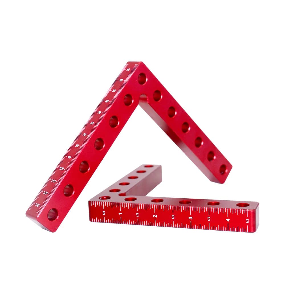 Zestaw 2 kątowników pozycjonujących L do stolarstwa (90 stopni)