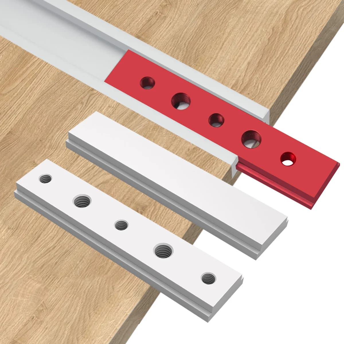 Aluminiowa szyna ukośna 100mm do torów T-slot