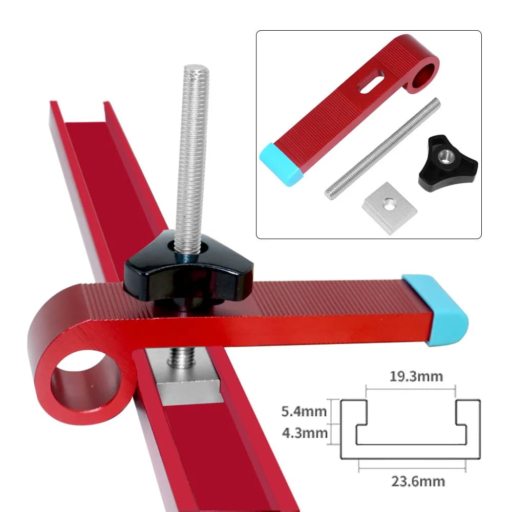 Uniwersalny zacisk do szyny T z aluminium