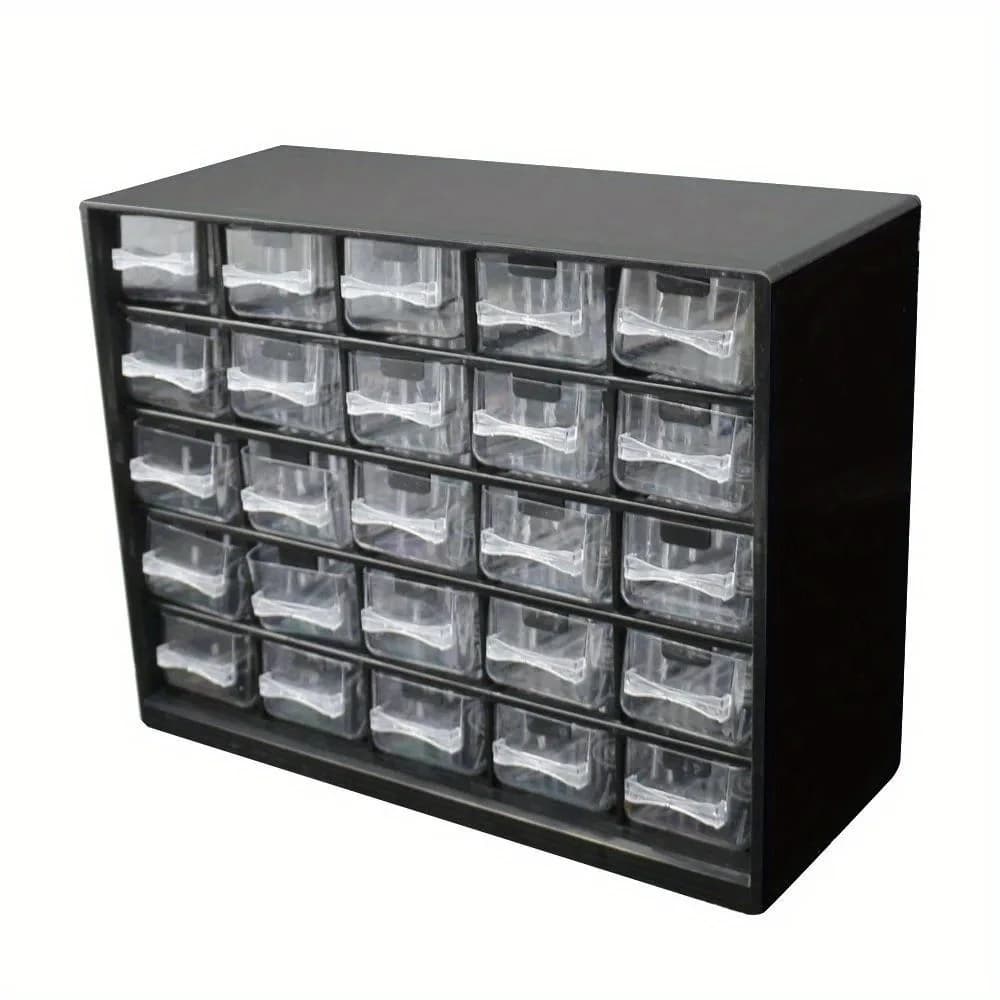 Ścienny organizer do drobnicy z 25 szufladkami