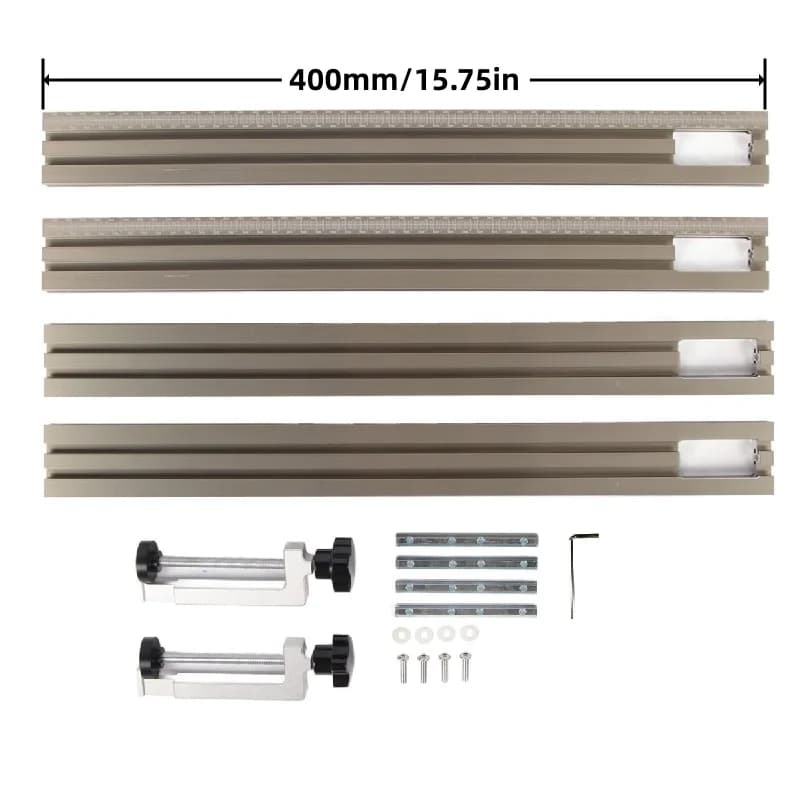 Aluminiowa szyna prowadząca do frezarki krawędziowej 400 mm