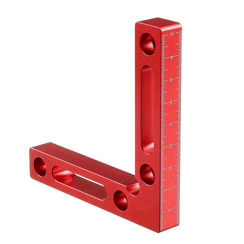 Aluminiowy kątownik pozycjonujący 90 stopni ze skalą