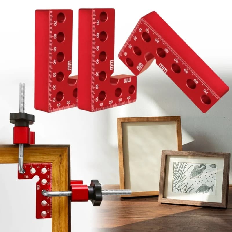 Aluminiowy zacisk narożny pod kątem prostym 90°