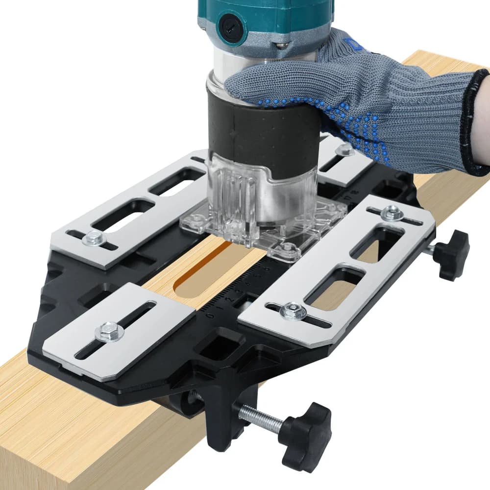 Aluminiowy przyrząd szablonowy do frezowania wpustów