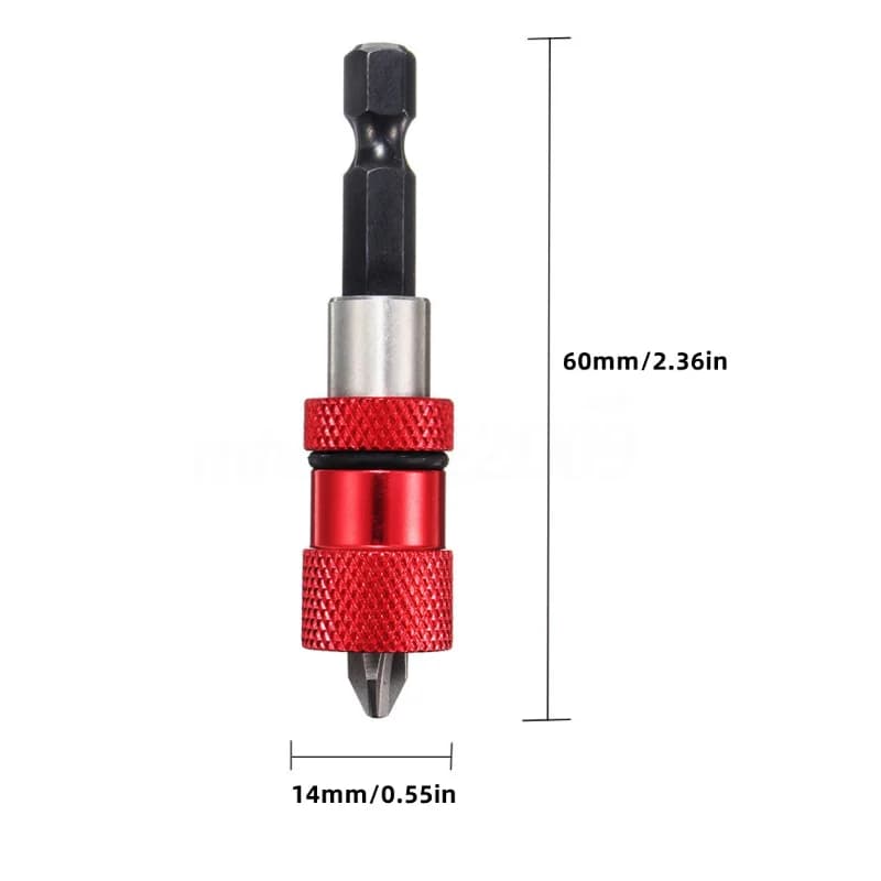 Regulowana magnetyczna końcówka wkrętaka z uchwytem sześciokątnym, 60 mm