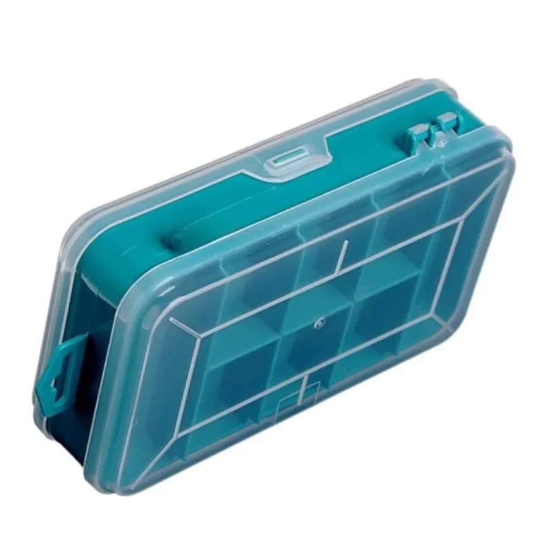 Przezroczysta plastikowa skrzynka na narzędzia dwustronna 160x92x44mm